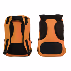 KeepOut BK7F sac à dos Noir, Orange Simili-cuir, Nylon