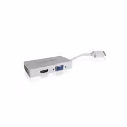 Approx appC37 DisplayPort VGA + HDMI + DVI Blanc