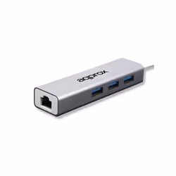 Approx APPC07GHUB, USB 3.2 Gen 1 (3.1 Gen 1) Type-A, Gris, RJ-45, USB 3.2 Gen 1 (3.1 Gen 1) Type-A, Aluminium, USB, 99,9 mm