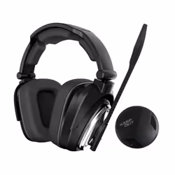 KeepOut HXAIR, Sans fil, Jouer, 20 - 20000 Hz, Casque, Noir, Argent