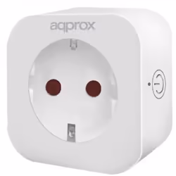 Approx SMART PLUG WIFI V2, Sans fil, 802.11b, 802.11g, Wi-Fi 4 (802.11n), Intérieure, Blanc, Plastique, Amazon Echo, Google H ...