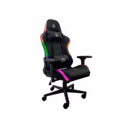 KeepOut XSPRO-RGB Siège pour jeu vidéo Fauteuil de gaming Siège rembourré Noir