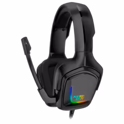 KeepOut HX601, Avec fil, Jouer, 20 - 20000 Hz, 302,4 g, Casque, Noir