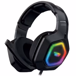 KeepOut HX901, Avec fil, Jouer, 20 - 20000 Hz, 396 g, Casque, Noir