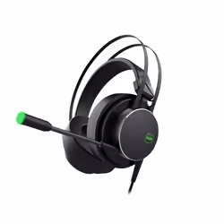 KeepOut HX801, Avec fil, Jouer, 20 - 20000 Hz, 345,3 g, Casque, Noir