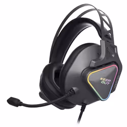 KeepOut HXPRO+, Avec fil, Jouer, 20 - 20000 Hz, 386 g, Casque, Noir