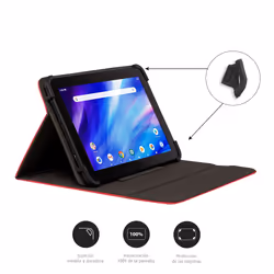 Nilox NXFB002 étui pour tablette 10.5" Support Rouge