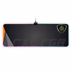 KeepOut RXL-RGB, Multicolore, Image, Caoutchouc, Alimenté par port USB, Base antidérapante, Tapis de souris de jeu
