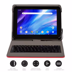 Nilox NXFU002 étui pour tablette 26,5 cm (10.4") Support Rouge