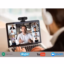 Nilox NXWCA01 webcam 2595 x 1944 pixels USB 2.0 Noir - Vue supplémentaire 8