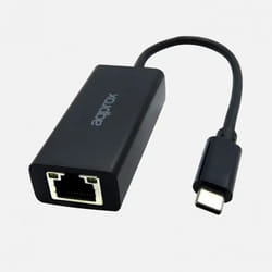 Approx APPC43 changeur de genre de câble USB Type-C RJ-45 Noir