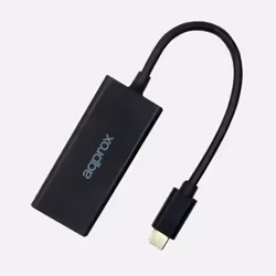 Approx APPC43 changeur de genre de câble USB Type-C RJ-45 Noir