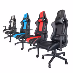 KeepOut XSPRO-RACING Siège de jeu universel Siège rembourré Noir, Blanc