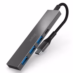 Nilox NXHUBUSBC02, USB 3.2 Gen 1 (3.1 Gen 1) Type-A + Type-C, USB 3.2 Gen 1 (3.1 Gen 1) Type-A, USB Type-C, 625 Mbit/s, 22,5  ...