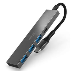 Nilox NXHUBUSBC02 hub & concentrateur USB 3.2 Gen 1 (3.1 Gen 1) Type-A + Type-C 625 Mbit/s