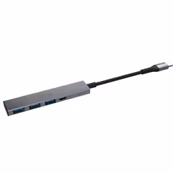 Nilox NXHUBUSBC02 hub & concentrateur USB 3.2 Gen 1 (3.1 Gen 1) Type-A + Type-C 625 Mbit/s