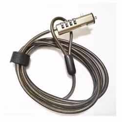 Nilox NXSCN001, 1,9 m, Verrouillage à combinaison, Acier, Gris