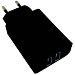 Chargeur USB de voyage - APPROX - 2X USB Pared - 2.4A - Noir - Accessoires pour tablettes