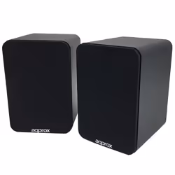 Approx APPSPK02BK, 2.0 canaux, Avec fil &amp;sans fil, 30 W, 40 - 18000 Hz, Noir
