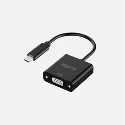 Approx APPC50, 0,13 m, USB Type-C, VGA, Mâle, Femelle, Droit