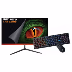 KeepOut XGM22KITV2, 54,6 cm (21.5"), 1920 x 1080 pixels, Full HD, LED, 4 ms, Noir, Rouge