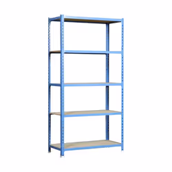 Simonrack Maderclick Plus 5/500, 5 étagères, Bois, Métal, Bleu, Bois naturel, 180 kg, 9 min