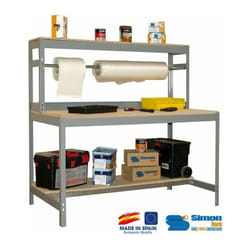 Simonrack - Kit Etabli 1440x900x750mm - BT-4 900 gris fonce/bois