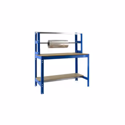 SimonRack - Etabli bleu 1445x910x760 mm Charge 400 Kg - SIMONWORK BT4 900 GALVA - Etabli avec 3 étagères - Montage sans vis - ...