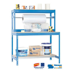 Simonrack - Simon Rack - Kit Etabli 1440x1200x750mm - BT-4 1200 bleu/bois