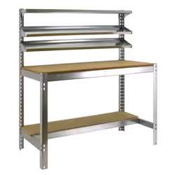Etabli Simon Rack BT-1 1500 GALVA/BOIS - 1440x1500x750mm - Charge 600Kg