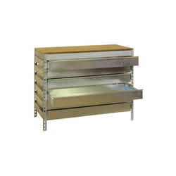Simon Rack - Etabli 6 tiroirs 842x910x610mm Zinc charge 400Kg - BT5 box 900