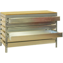 Etabli simonwork BT5 BOX6 1500 gris/bois - 842x1510x760 600Kg Simonrack