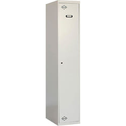 Vestiaire Métallique 1 Porte, 1800x400x500 mm, Serrure à Clé et Aérations, Gris Simonlocker - Simonrack