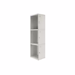 Simon Rack - Armoire de vestiaire 3 casiers (1 colonne de 3 portes) 1800x300x500 mm (Modèle ADDITIONEL) Livré sans plaques Ce ...