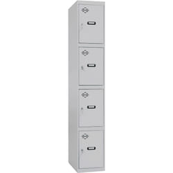 Simonlocker prof.dism. 4 doors 1/4 300 ini gris - 1800x300x500 0Kg Simonrack