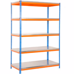 Structure solide en acier renforcé – Supporte jusqu’à 300 kg de point de flexion par étagère. Poids certifié. Large espace de ...