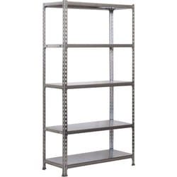 Tagère métallique Simon Rack sans vis galvanisée couleur 5 étagères 1800x800x300 mm Fabriquée en Espagne