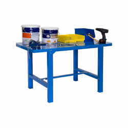 Simon Rack - Etabli en métal bleu 830x1800x730mm Charge 800 Kg - SIMONWORK BT6 METAL 1800 Caractéristiques techniques de cet  ...