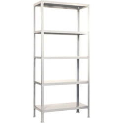Simon home Étagère 5 étagères en métal sans vis (180x100x36cm) blanc