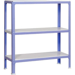 SIMON HOME Étagère 3 étagères en métal sans vis (90x80x30cm) VIOLET ET BLANC