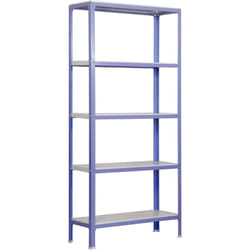 Simon home Étagère 5 étagères en métal sans vis (180x80x40cm) violet et blanc