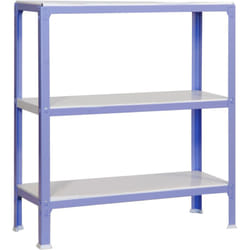SIMON HOME Étagère 3 étagères en métal sans vis (90x100x30cm) VIOLET ET BLANC