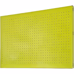Panneau perforé métallique VERT et dimensions (hauteur x largeur x longueur) 600x1200x35 mm Ne comprend pas les crochets ni l ...