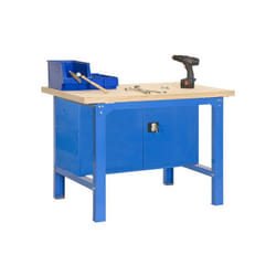Simon Rack - Etabli avec porte verrouillable 865x1200x750mm Bleu - plywood locker 1200
