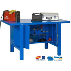 Kit Etabli - SIMON RACK - BT-6 METAL LOCKER 1500 BLEU - Charge 800 Kg - Facile assemblage - Grande robustesse