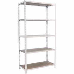 Étagère - SimonRack - 5 Niveaux - Bois - 150 kg Capacité - 2000x1000x400 mm - Blanc