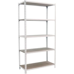Étagère - SimonRack - 5 Niveaux - Bois - 150 kg Capacité - 2000x1000x400 mm - Blanc