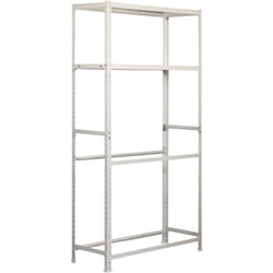 SIMONAUTO Étagère 4 étagères en métal sans vis (200x100x40cm) BLANC