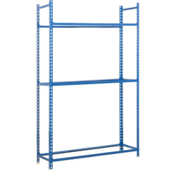 SIMONAUTO Étagère 3 étagères en métal sans vis (200x90x40cm) BLEU