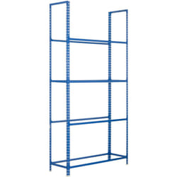 SIMONAUTO Étagère 4 étagères en métal sans vis (200x100x30cm) BLEU